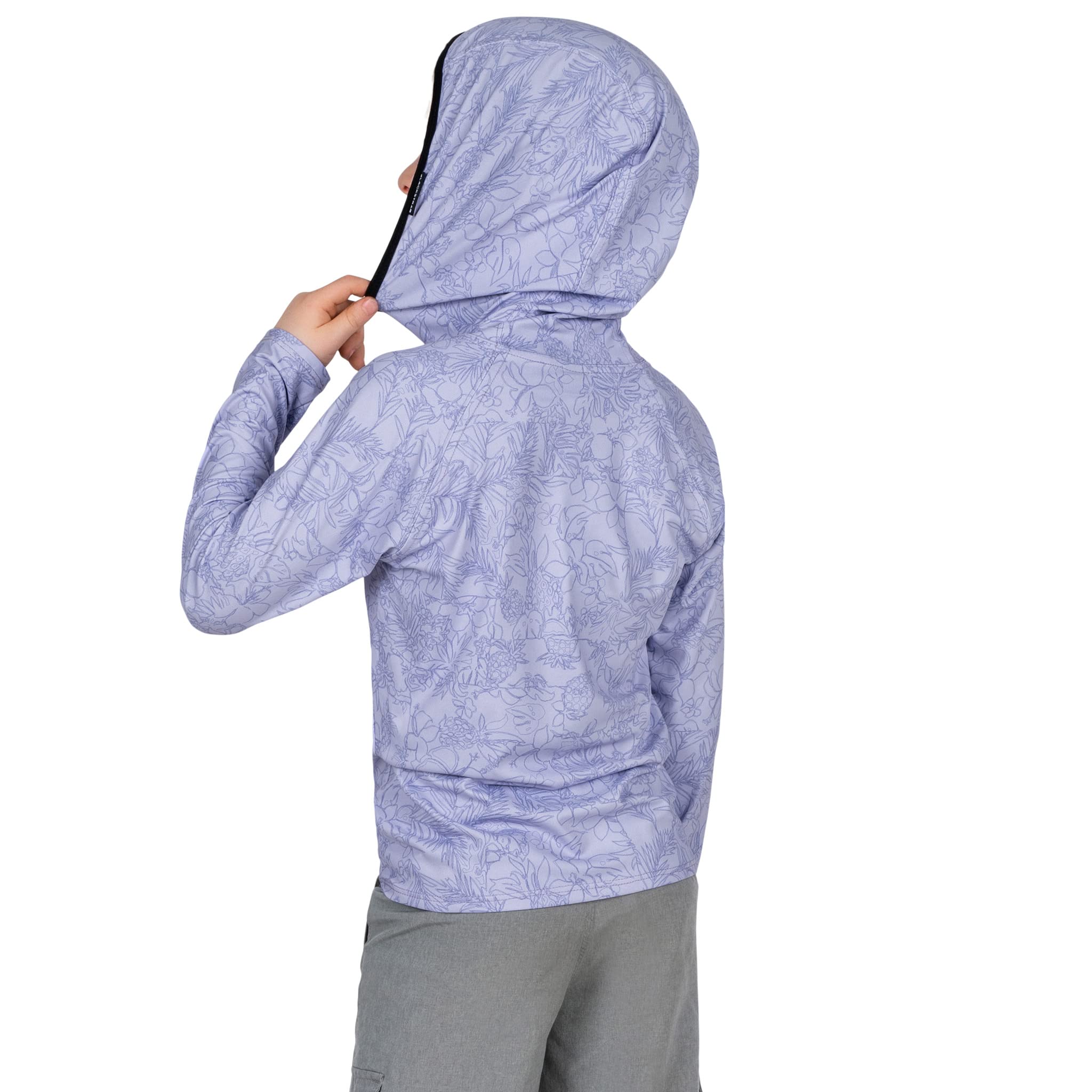 BLACKSTRAP Kids Hooded Brackish Crew UV Sun Shirt - Image 4
