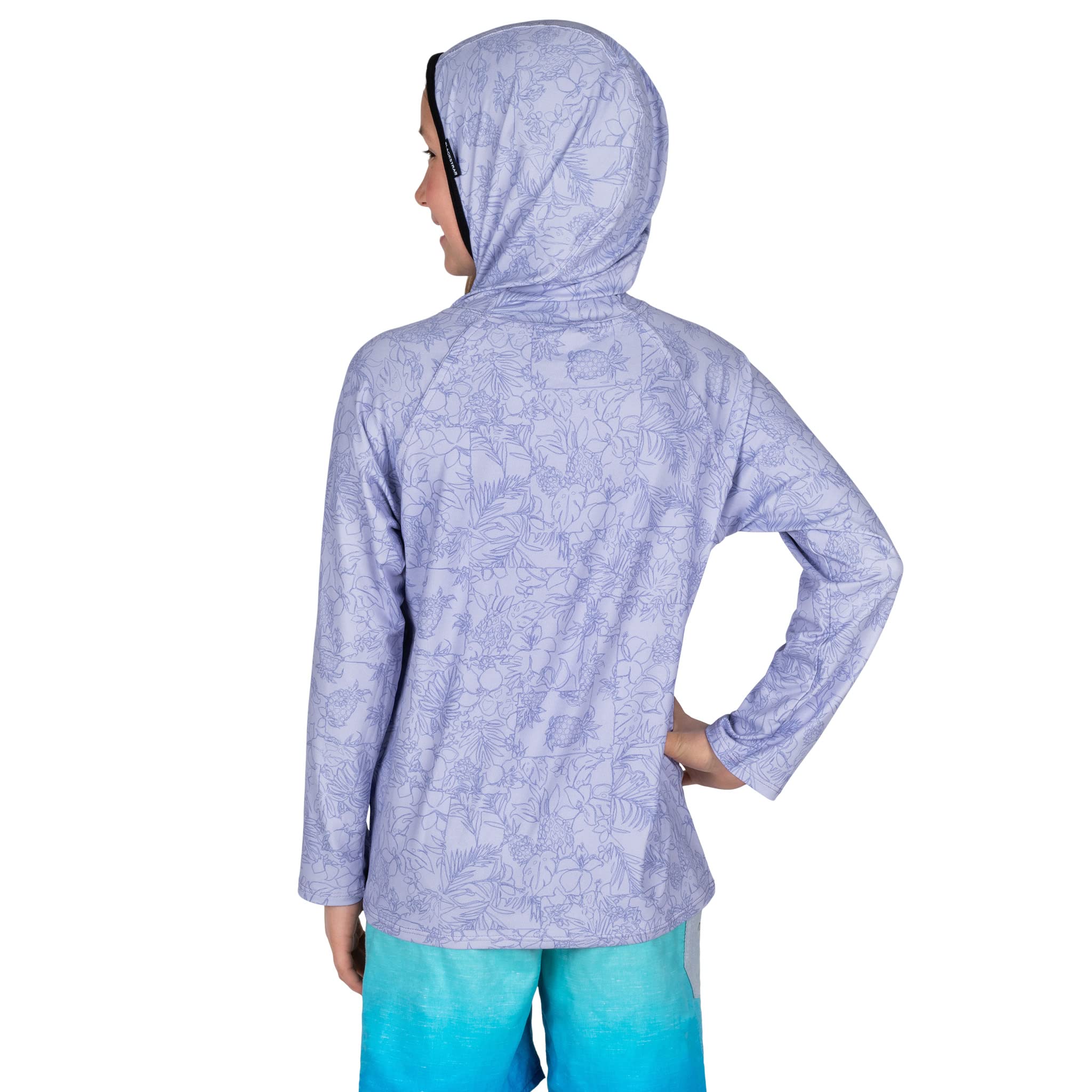 BLACKSTRAP Kids Hooded Brackish Crew UV Sun Shirt - Image 7