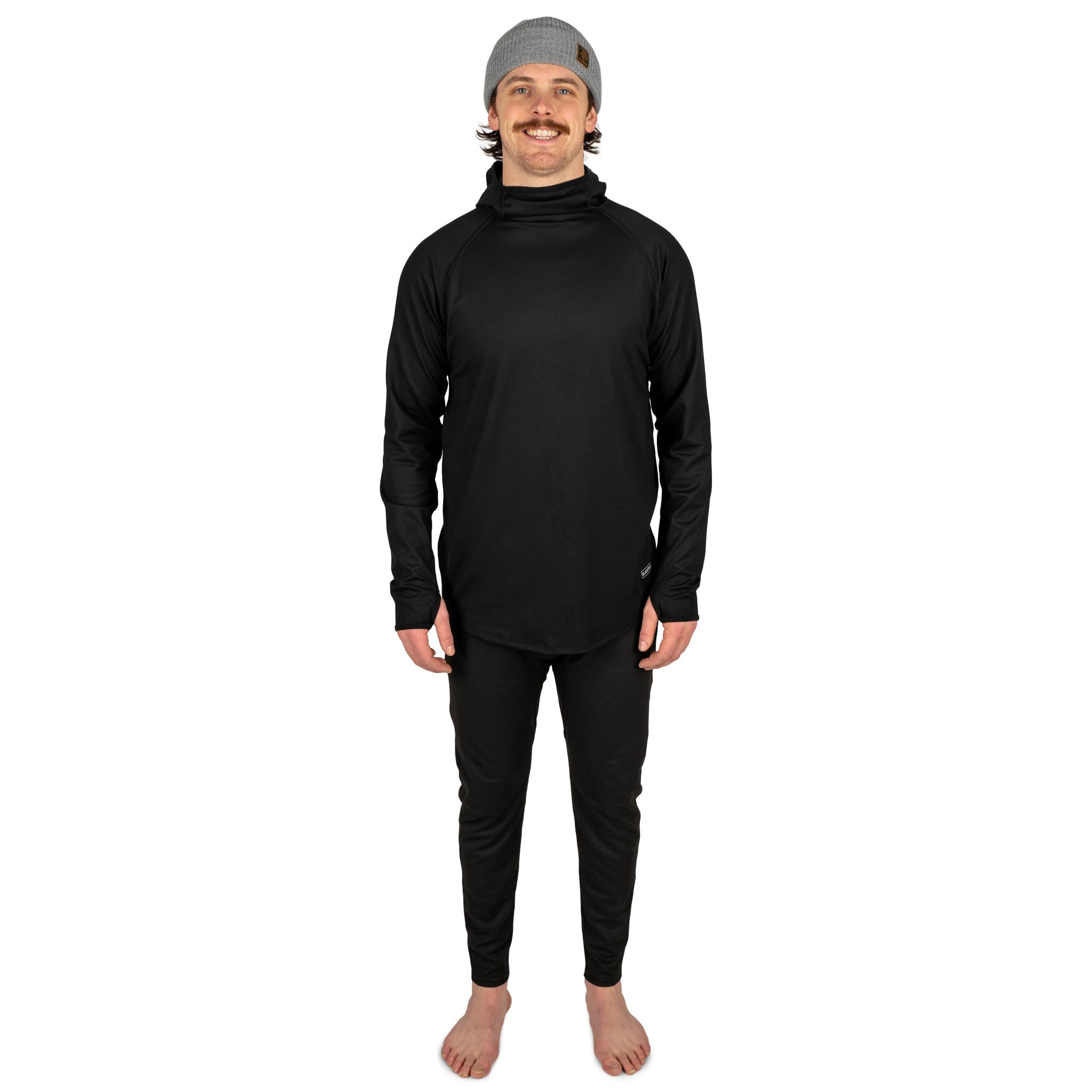 BLACKSTRAP Men's Summit Base Layer Hoodie Long Sleeve, Full Contoured Hood, Maximum Warmth and Comfort - Image 3