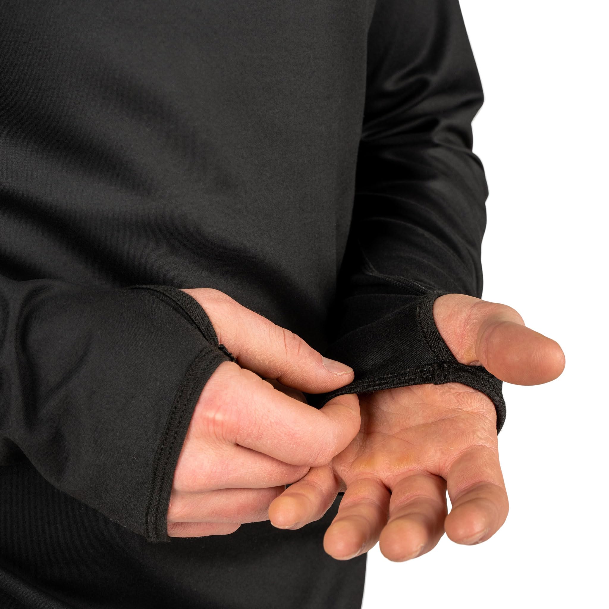 BLACKSTRAP Men's Summit Base Layer Hoodie Long Sleeve, Full Contoured Hood, Maximum Warmth and Comfort - Image 6